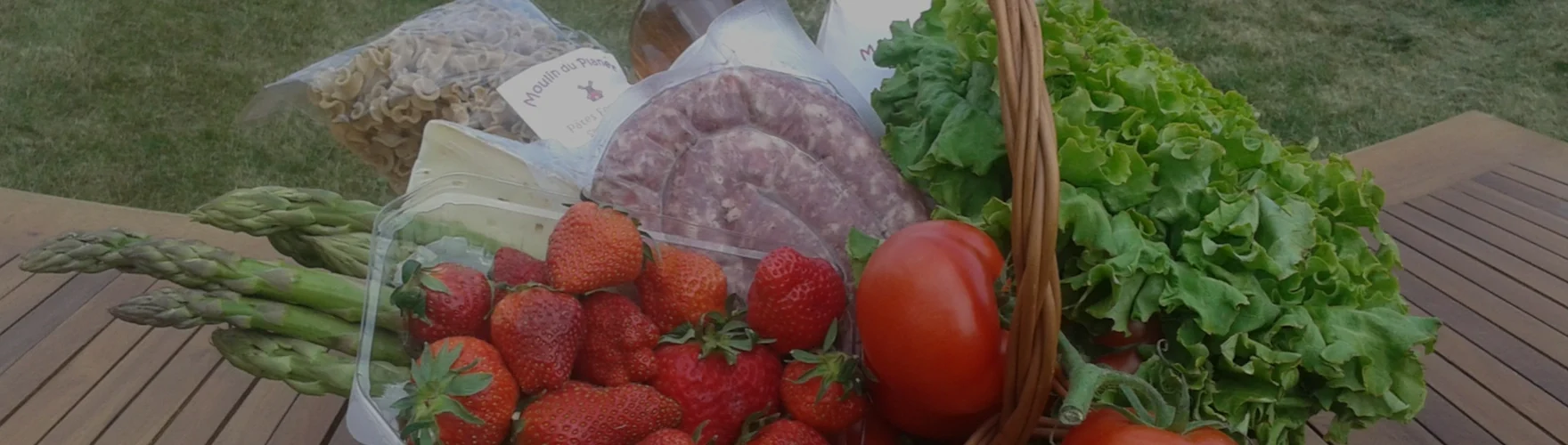 panier produits producteurs locaux marché fermier du Choucou Gers
