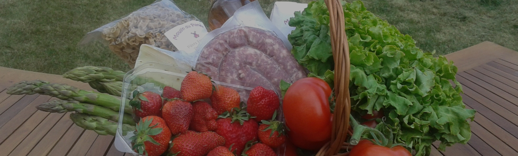 panier produits producteurs locaux marché fermier du Choucou Gers